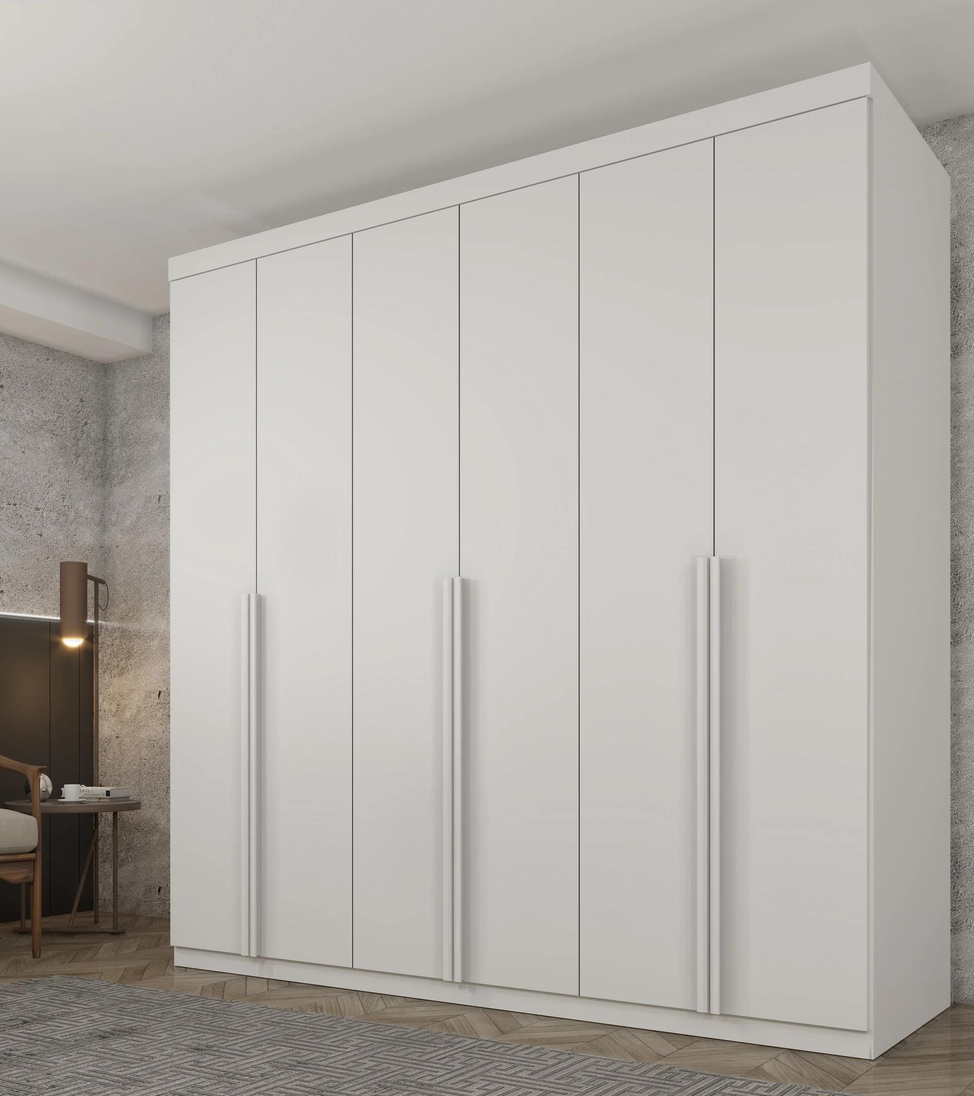 Clóset MDF de 218 cm con 6 puertas y 4 cajones