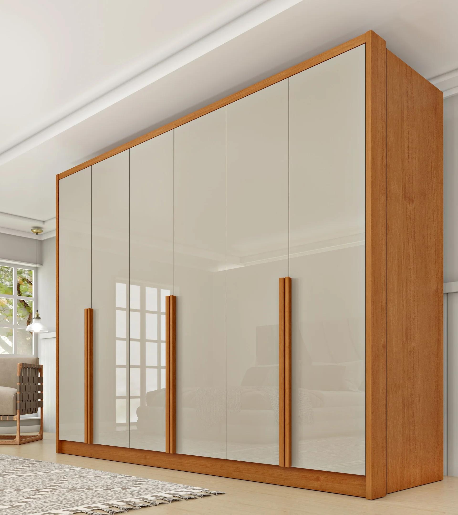 Clóset MDF de 243 cm con 6 puertas y 6 cajones