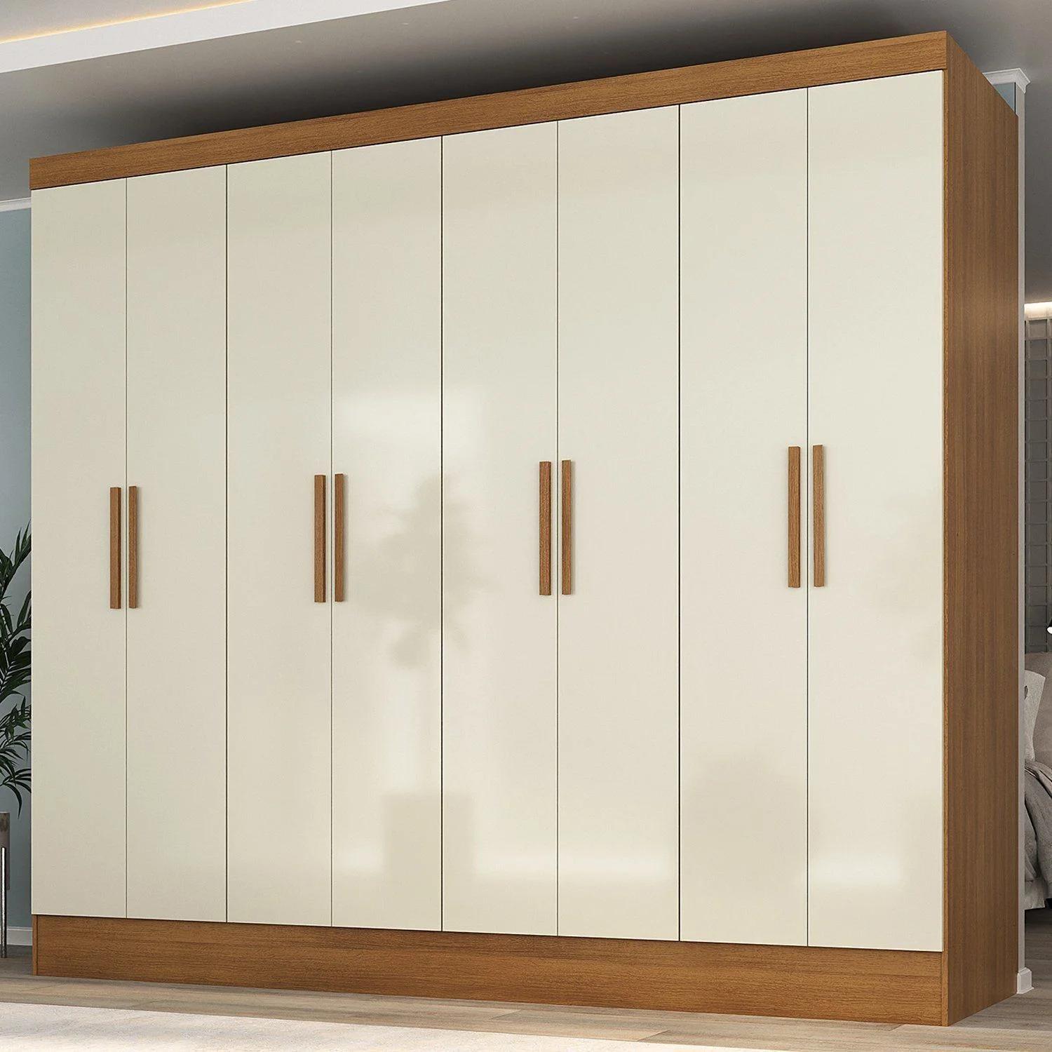 Clóset MDF de 8 puertas y 4 cajones