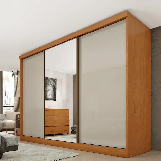Clóset de 270 cm con 3 puertas y 6 cajones