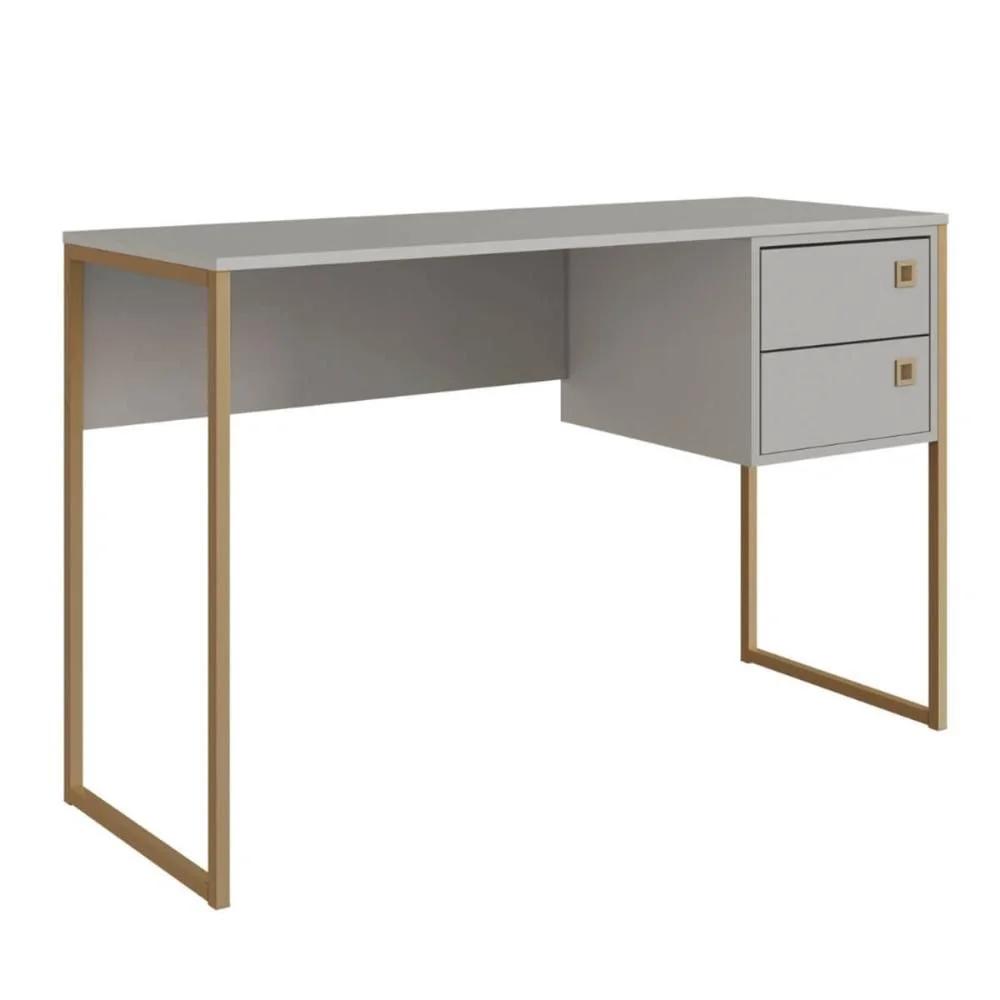 Escritorio industrial de 120 cm con 2 cajones