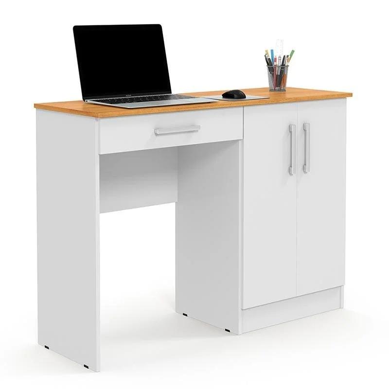 Escritorio de 120 cm con organizador de 2 puertas