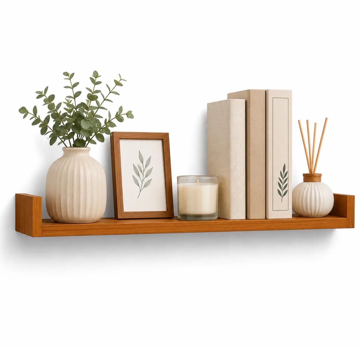 Repisa Decorativa en U para Pared, Organizador Multiuso