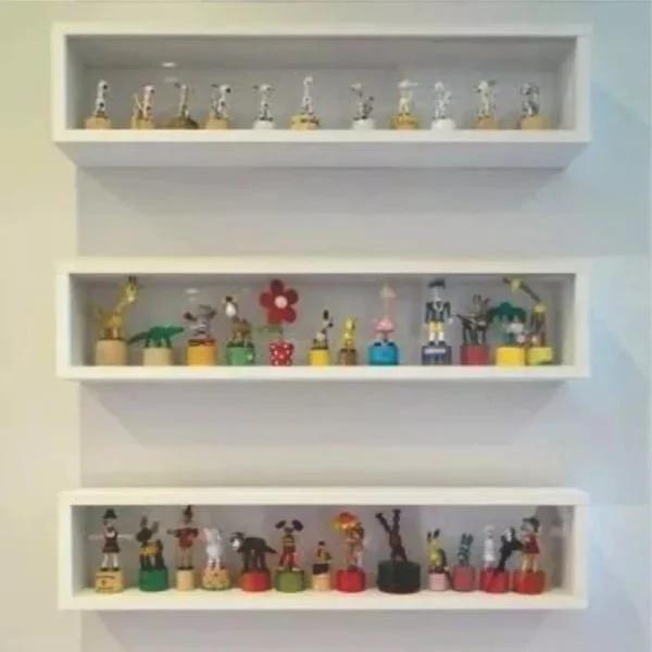Set de 3 Repisas Rectangulares 60cm, MDF Blanco