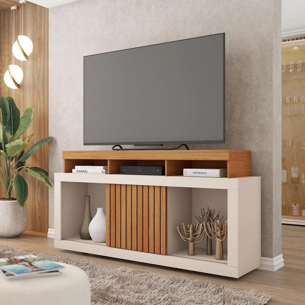 Rack para TV hasta 55 Pulgadas Color Marrón