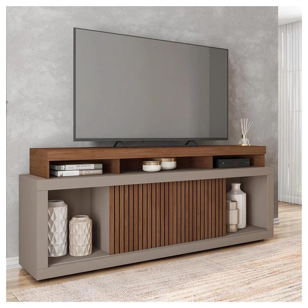 Rack para TV hasta 70 Pulgadas en Tono Marrón