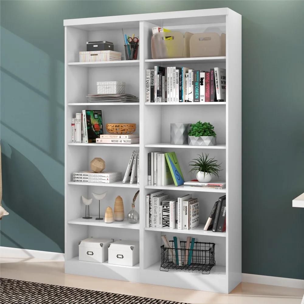 Conjunto de 2 Estanterías Librero - Blanco