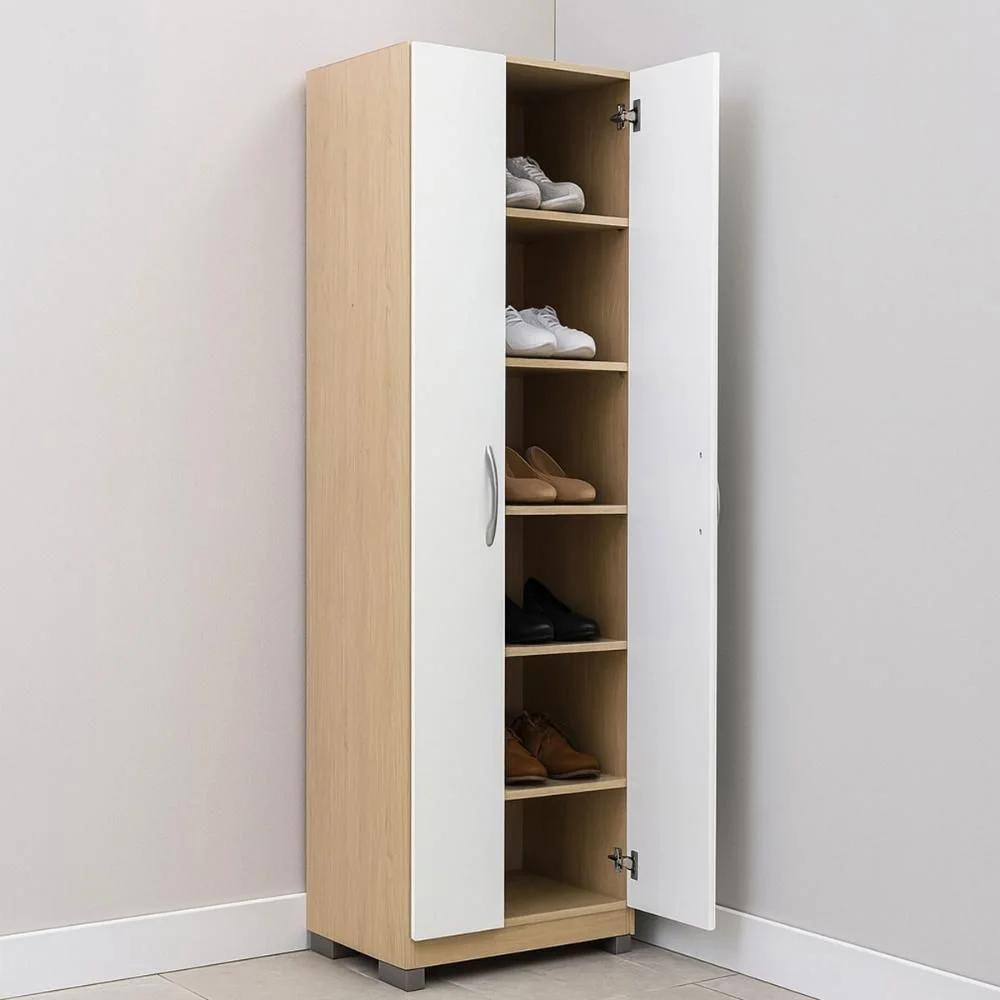 Zapatero Multiuso 2 Puertas Blanco Riviera