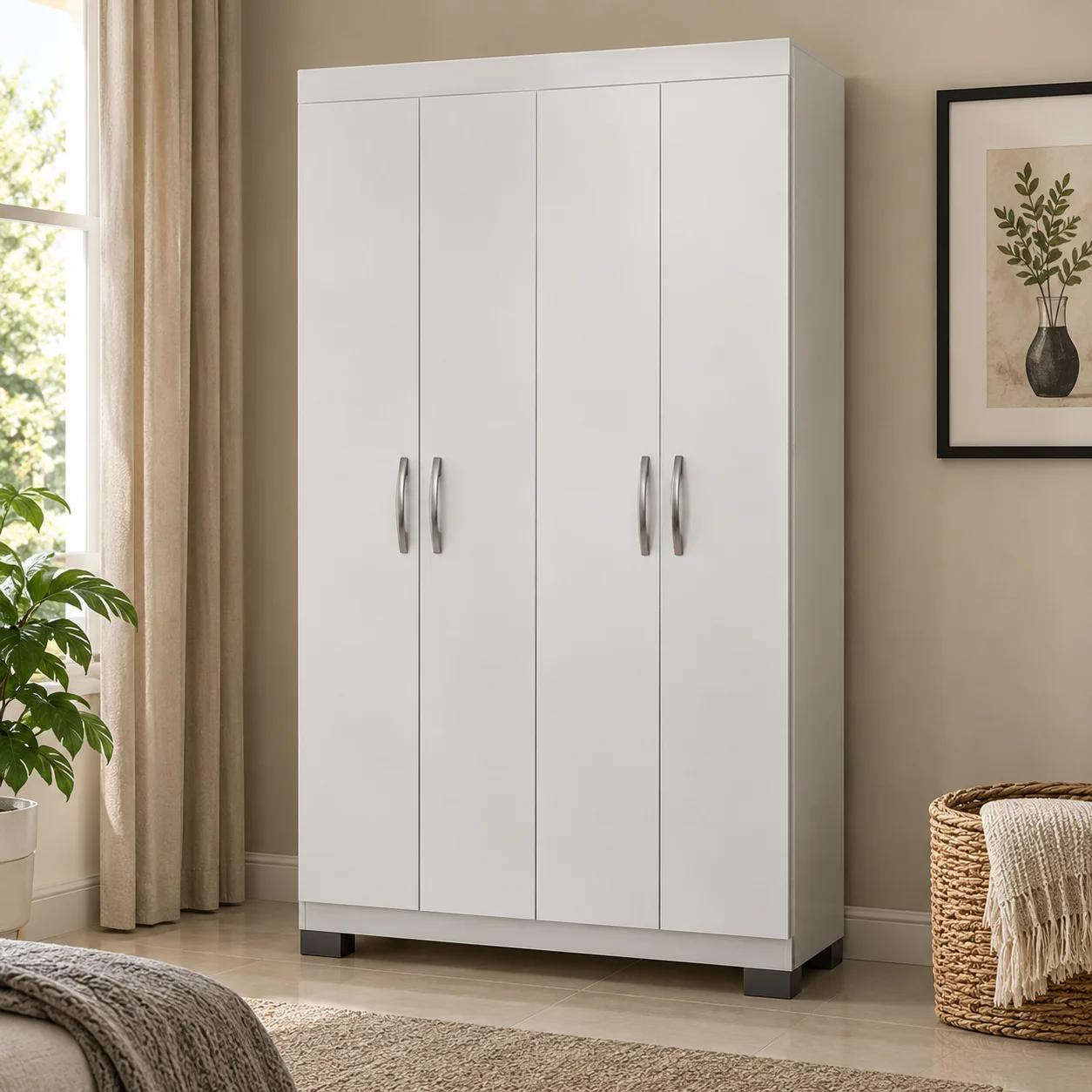 Zapatero Multiuso 2 Puertas Blanco