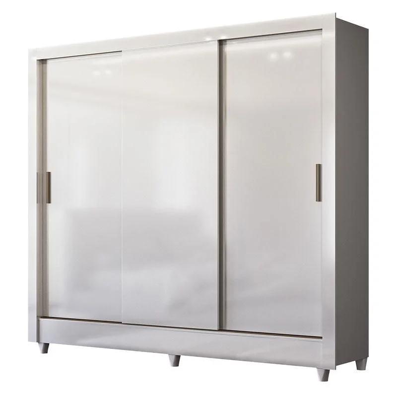 Clóset 3 Puertas Corredizas con Patas Blanco Brillante