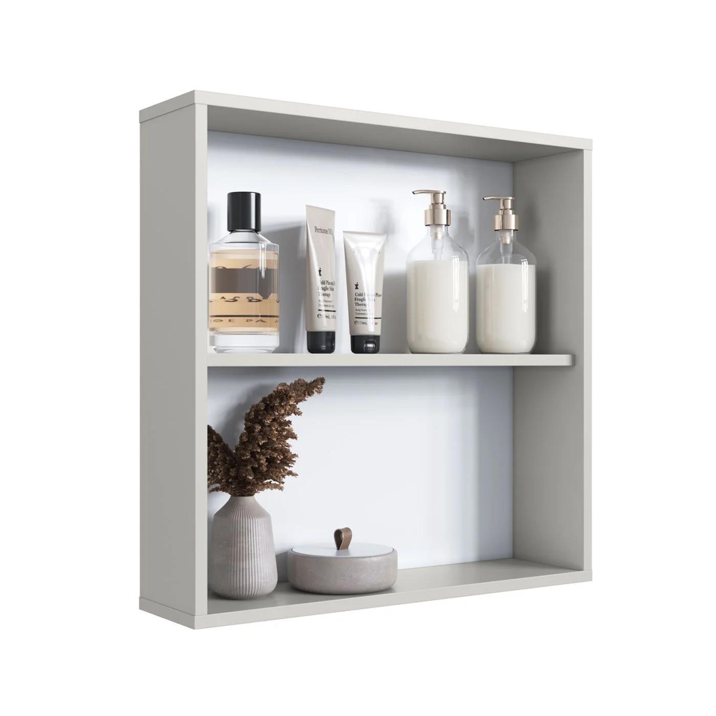 Armario de baño colgante de 60 cm con 2 puertas