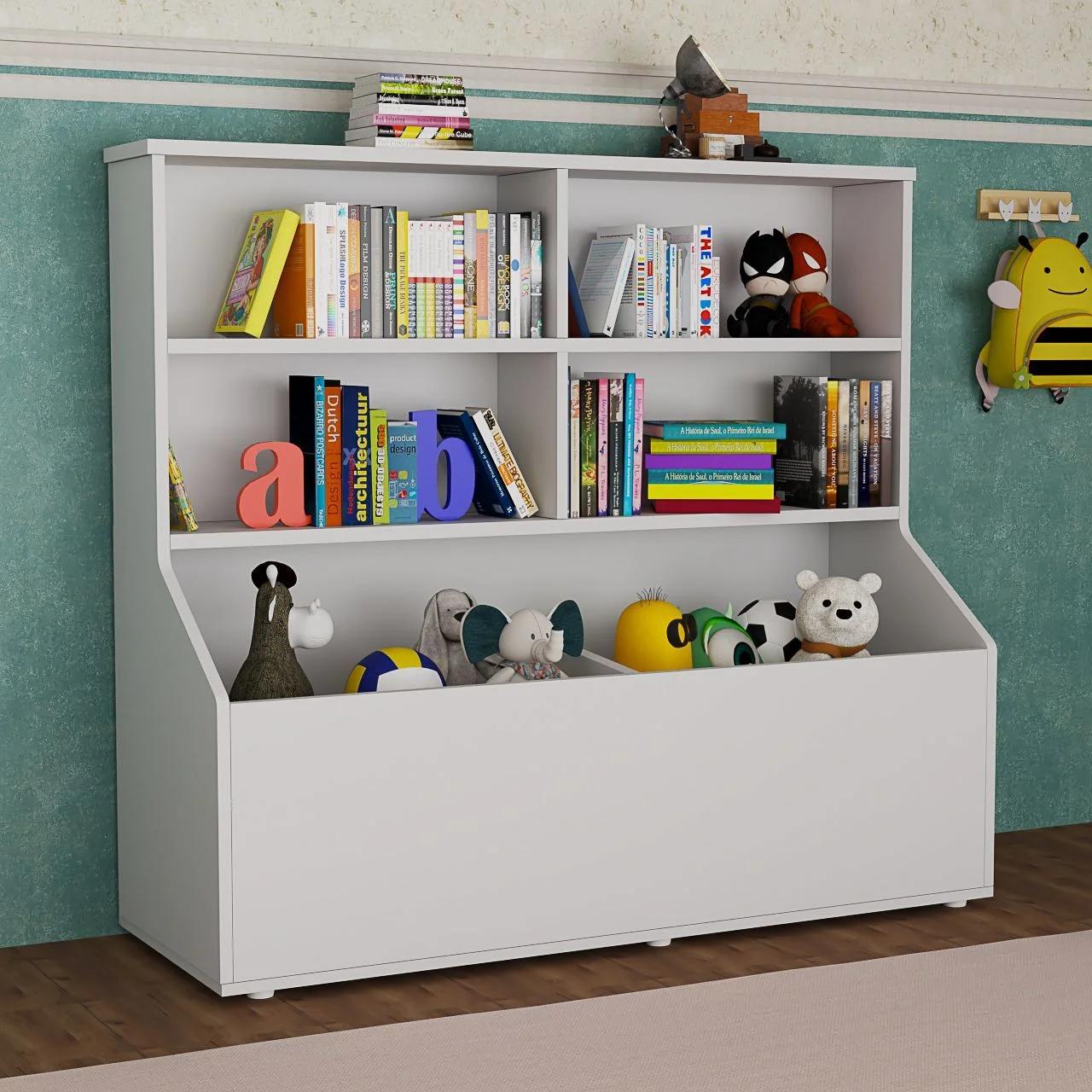 Estantería Abierta Organizadora de Libros y Juguetes para Cuarto Infantil