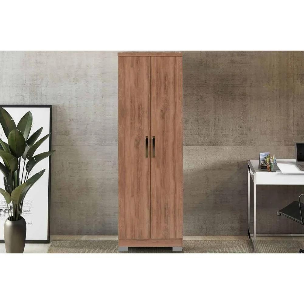 Zapatera Individual de 2 Puertas con Patas, Marrón Claro