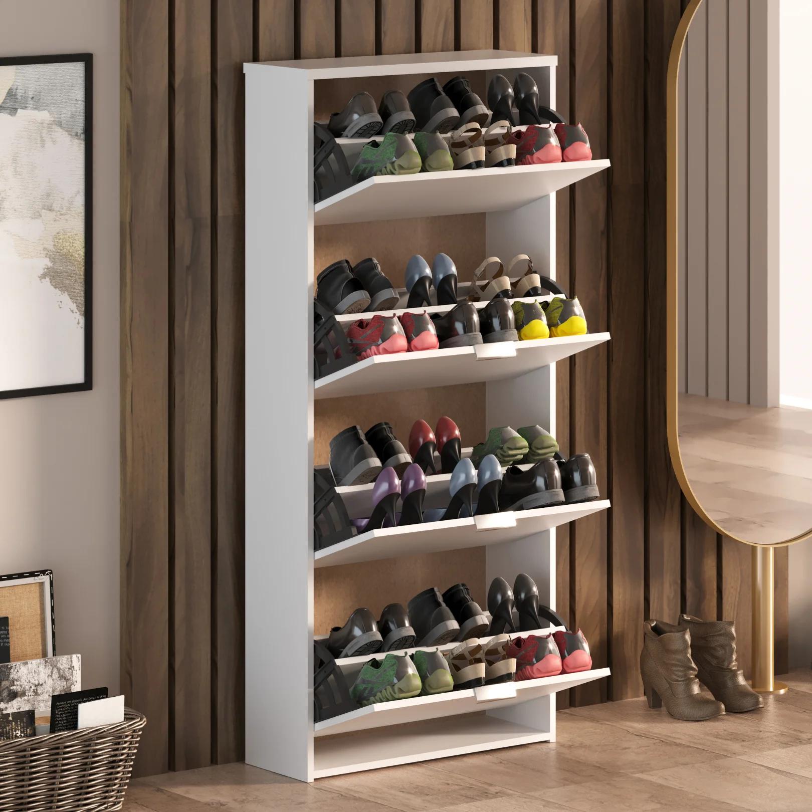 Zapatera de 4 Puertas Basculantes